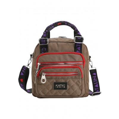 Cartera Mochila Daily Agarrate Catalina Marrón