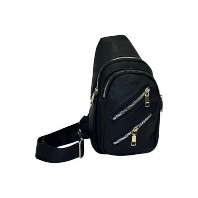 Bandolera Canteo Cuero Pu Negro Bandolera Canteo Cuero Pu Negro