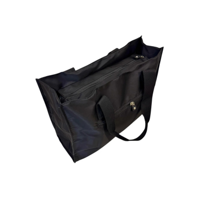 Bolso Cartera Canteo Microfibra Negro