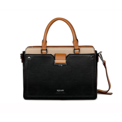 Bolso Cartera Squash Clásica Carole Negro