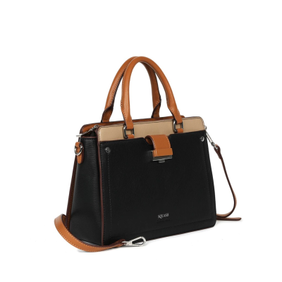 Bolso Cartera Squash Clásica Carole Negro