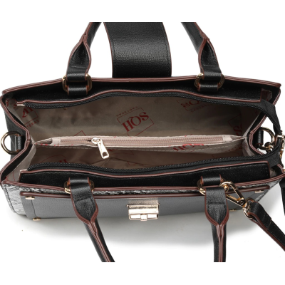 Cartera Squash Clásica Julie Negro