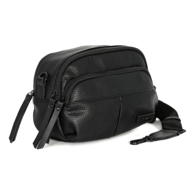 Bandolera Un Bolsillo Squash Negro