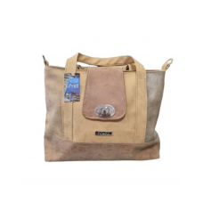 Cartera Combinada Kif Kif Beige