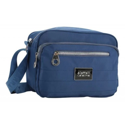 Bandolera Agarrate Catalina Microfibra Azul