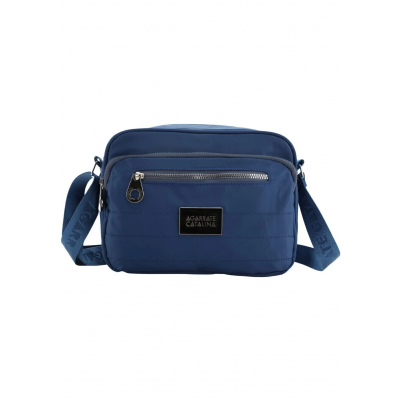 Bandolera Agarrate Catalina Microfibra Azul