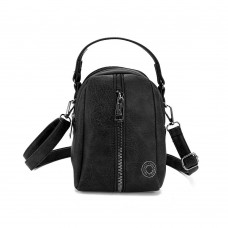 Mini Cartera Bandolera Agarrate Catalina Pu Negro