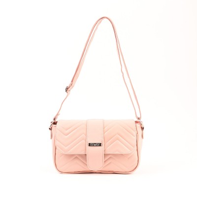 Cartera Con Solapa Linea Briana Kif Kif Rosa