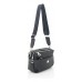 Bandolera Good Company 2261 Satinado Negro Un Bolsillo Frente