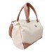 Cartera Bolso Good Company A2421 Beige Con Rosa Triple Con T