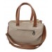 Cartera Bolso Good Company A2421 Beige Con Rosa Triple Con T