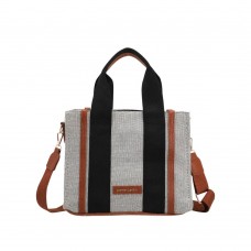 Cartera Bolso Pierre Cardin Playero Combinado Negro