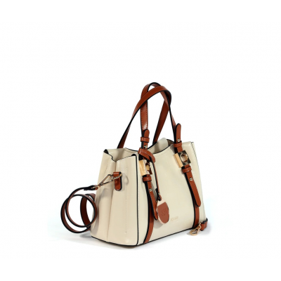 Cartera Bandolera Mini Tote Squash Beige