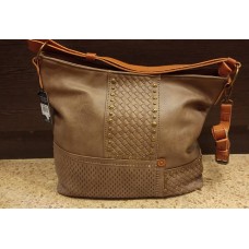 Bolso Cartera Aldei Marron Con Tachas