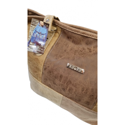 Cartera Kif Kif Combinada Beige