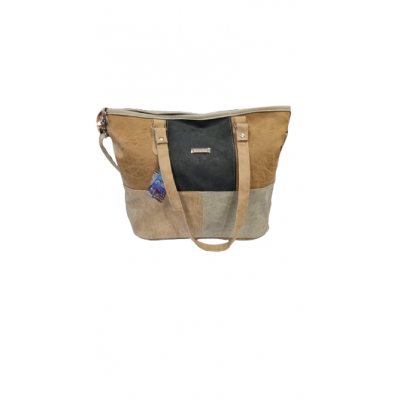 Cartera Kif Kif Combinada Negro