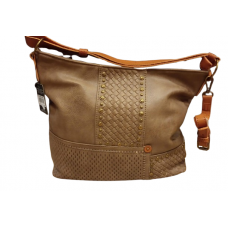 Bolso Cartera Aldei Marron Con Tachas