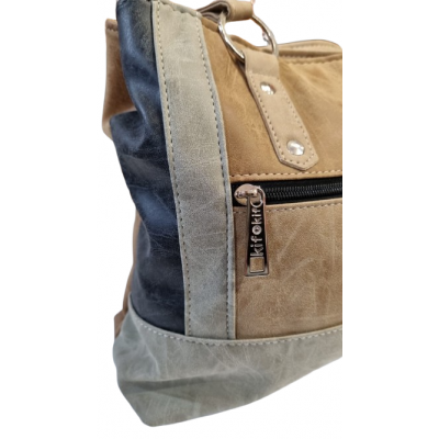 Cartera Kif Kif Doble División Beige