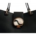 Cartera Bandolera Squash Hebilla Tricolor Tira Extraíble Negro