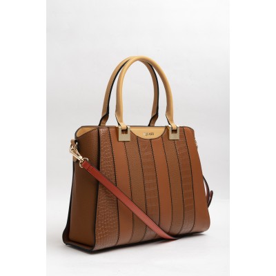 Cartera Squash Combinada Croco Escama Cuero Sintetico 30326 Suela