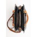 Cartera Squash Mujer Dama Combinada Simil Cuero Con Chapon 30334 Negro