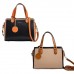 Cartera Bandolera  Squash Mujer Simil Cuero Combinada 30335 Negro 