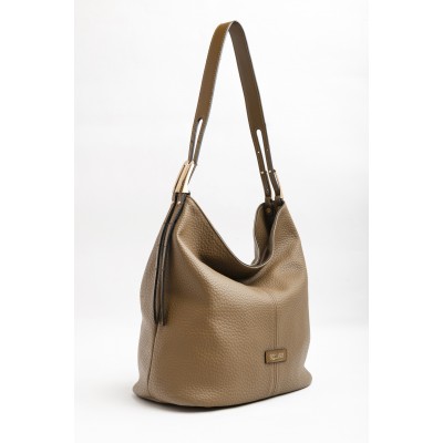 Cartera Bolso Squash Con Manija Extensible 30337 Visón