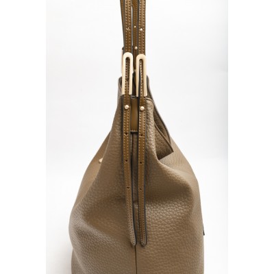 Cartera Bolso Squash Con Manija Extensible 30337 Visón