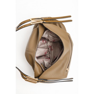 Cartera Bolso Squash Con Manija Extensible 30337 Visón