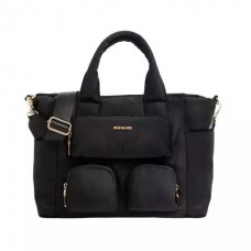Cartera Bolso Squash - Dama Multibolsillos Interior Microfibra Negro
