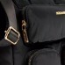 Cartera Bolso Squash - Dama Multibolsillos Interior Microfibra Negro