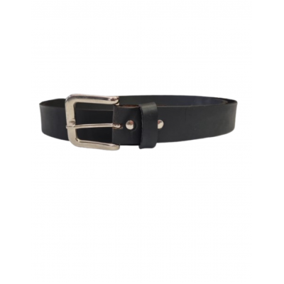 Cinto Hombre Cuero Negro Talle 120