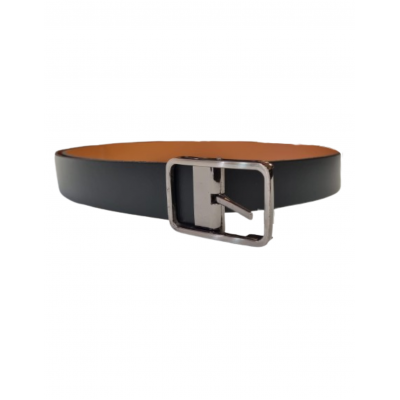 Cinto Hombre Cuero Negro Talle 110