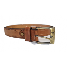 Cinto Polo Club Midford Cuero Marrón Claro Talle 90