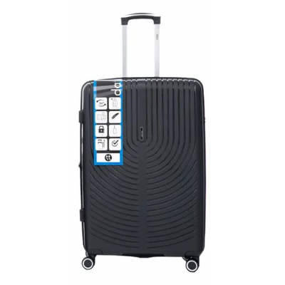 Valija Dattier - Grande Rígida Con Fuelle Polipropileno Negro 28"