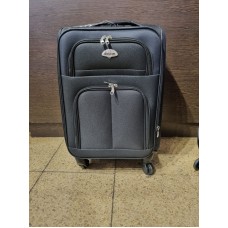 Valija Dattier Cabina Negro Tela C/fuelle, Bolsillos Frontales 20"