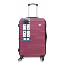 Valija Dattier - Mediana Abs Con Fuelle Extensible Doble Manija Bordo 24"