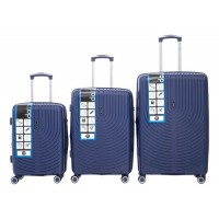 Valija Dattier - Mediana Con Fuelle  Rígida Polipropileno Azul 24"