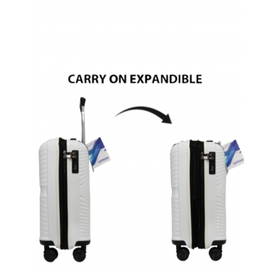 Valija Lefran Himalayan Polipropileno 20" Blanco