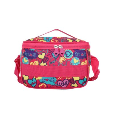 Lunchera Térmica Owen Estampadas Corazón Fucsia
