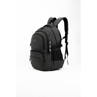 Mochila Elf - Ultraliviana Portanotebook Bolsillos Laterales Frontales Y Trasero Gris