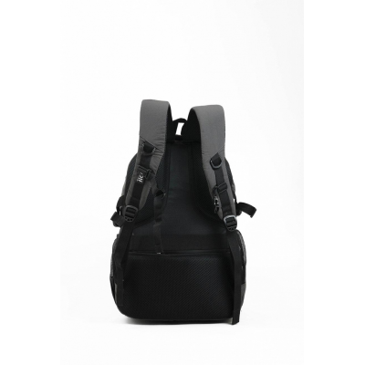 Mochila Elf - Ultraliviana Portanotebook Bolsillos Laterales Frontales Y Trasero Gris