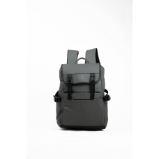 Mochila Elf - Portanotebook Con Solapa Bolsillo Frontal Engomado Gris