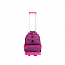 Mochila Elf Infantil - Impermeable Con Bolsillos Laterales Con Carro Lila