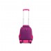 Mochila Elf Infantil - Impermeable Con Bolsillos Laterales Con Carro Lila
