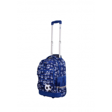 Mochila Elf Infantil - Futbol Con Carro Base Reforzada Azul