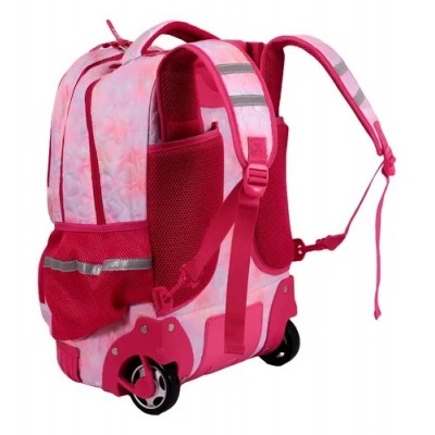 Mochila Elf Infantil - Corazón Con Carro Rosa.