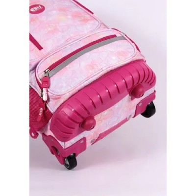 Mochila Elf Infantil - Corazón Con Carro Rosa.