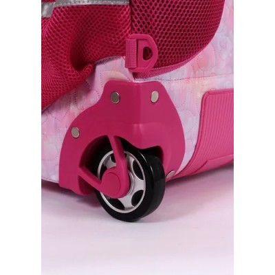 Mochila Elf Infantil - Corazón Con Carro Rosa.
