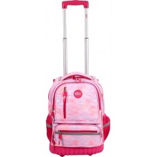 Mochila Elf Infantil - Corazón Con Carro Rosa.